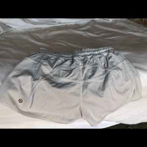 White lulu lemon shorts